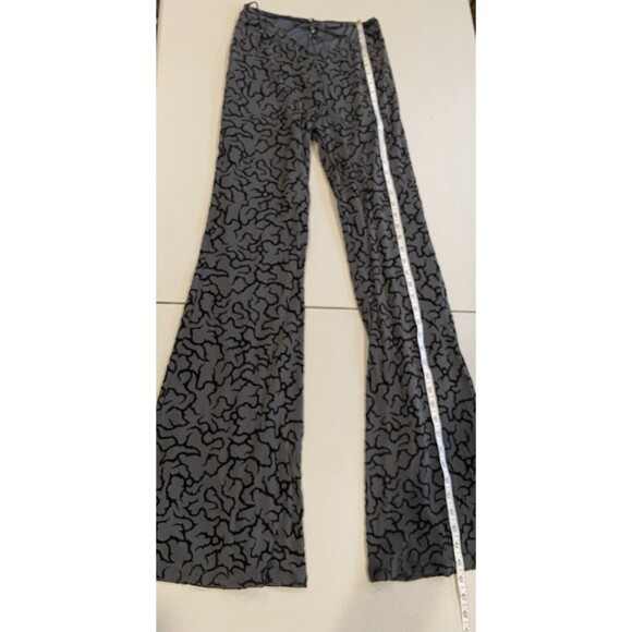 NEW Motel Rocks Pants Womens Small Grey Nancha Tribal Flare Travel Dark Romantic - Picture 8 of 10